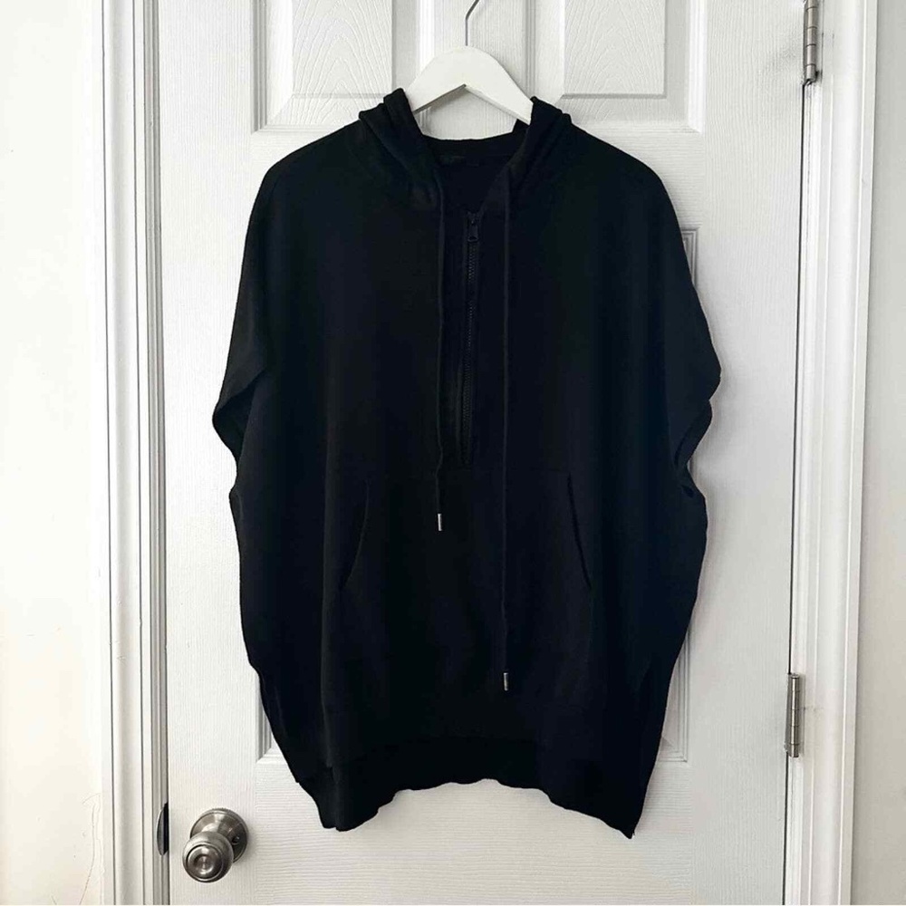 ATM Anthony Thomas Melilla Black Quarter Zip Hooded